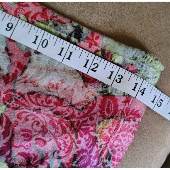 Mally & Millie USA Dress Size M 3/4 Sleeves Multi Color Elastic Waist - Picture 8 of 11